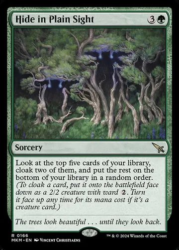 Hide in Plain Sight 166, carta de Magic: The Gathering de Murders at Karlov Manor