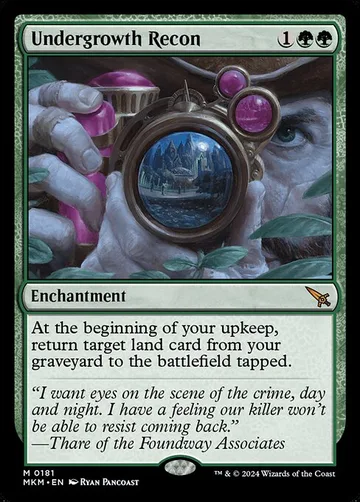 Undergrowth Recon 181, carta de Magic: The Gathering de Murders at Karlov Manor