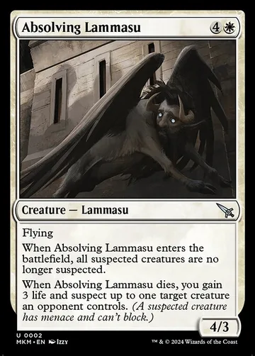 Absolving Lammasu 2, carta de Magic: The Gathering de Murders at Karlov Manor