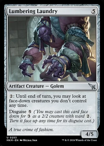 Lumbering Laundry 253, carta de Magic: The Gathering de Murders at Karlov Manor