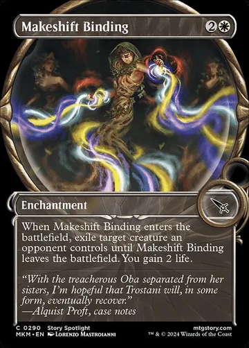 Makeshift Binding 290, carta de Magic: The Gathering de Murders at Karlov Manor