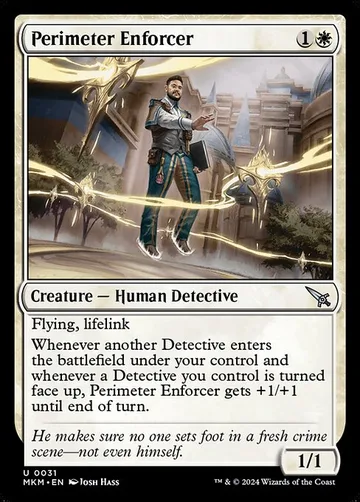 Perimeter Enforcer 31, carta de Magic: The Gathering de Murders at Karlov Manor