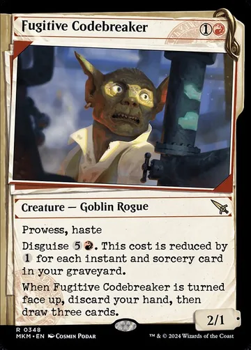 Fugitive Codebreaker 348, carta de Magic: The Gathering de Murders at Karlov Manor