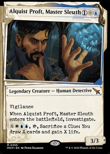 Alquist Proft, Master Sleuth 355, carta de Magic: The Gathering de Murders at Karlov Manor