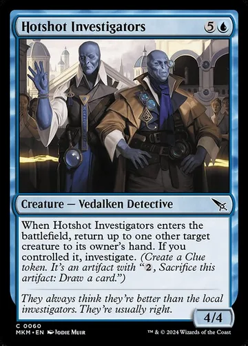 Hotshot Investigators 60, carta de Magic: The Gathering de Murders at Karlov Manor