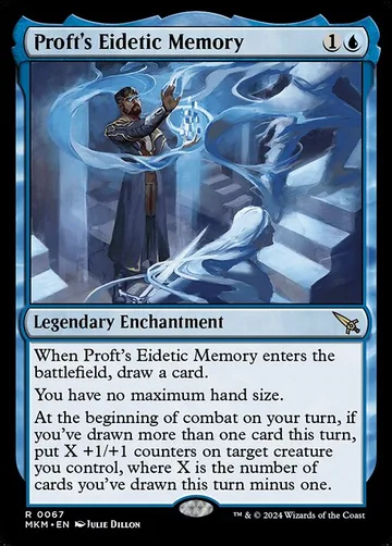Proft's Eidetic Memory 67, carta de Magic: The Gathering de Murders at Karlov Manor
