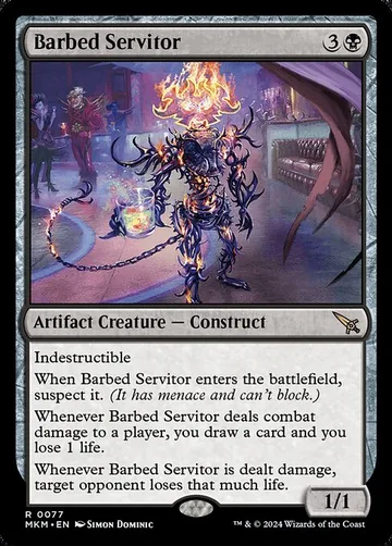 Barbed Servitor 77, carta de Magic: The Gathering de Murders at Karlov Manor