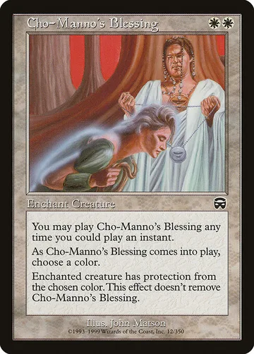 Cho-Manno's Blessing 12, carta de Magic: The Gathering de Mercadian Masques