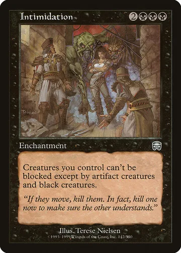 Intimidation 142, carta de Magic: The Gathering de Mercadian Masques