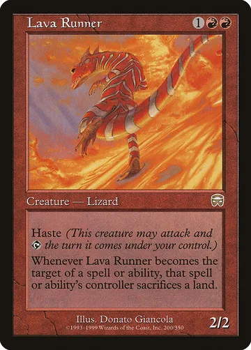 Lava Runner 200, carta de Magic: The Gathering de Mercadian Masques