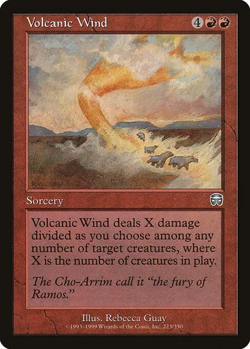Volcanic Wind 223, carta de Magic: The Gathering de Mercadian Masques