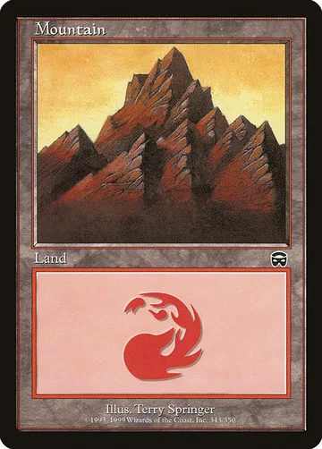 Mountain 343, carta de Magic: The Gathering de Mercadian Masques