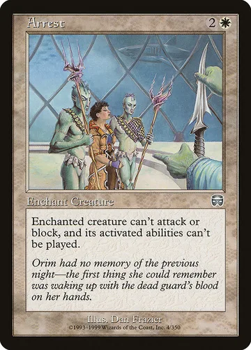 Arrest 4, carta de Magic: The Gathering de Mercadian Masques