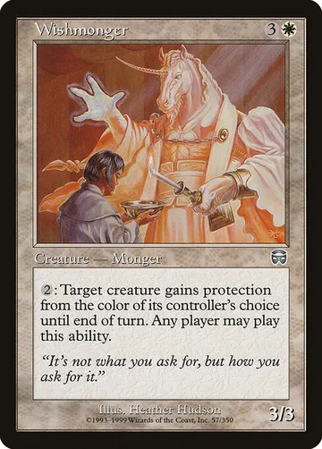 Wishmonger 57, carta de Magic: The Gathering de Mercadian Masques