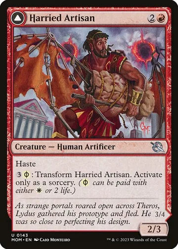 Harried Artisan // Phyrexian Skyflayer 143