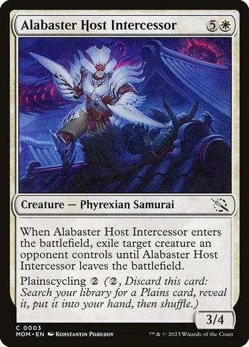 Alabaster Host Intercessor 3, carta de Magic: The Gathering de March of the Machine