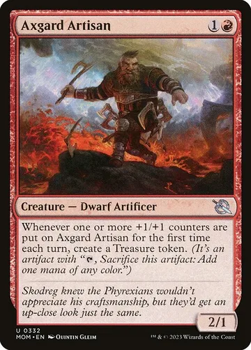 Axgard Artisan 332, carta de Magic: The Gathering de March of the Machine