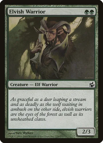 Elvish Warrior 120, carta de Magic: The Gathering de Morningtide