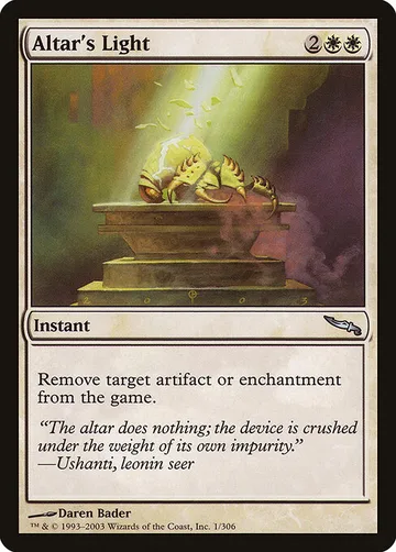 Altar's Light 1, carta de Magic: The Gathering de Mirrodin