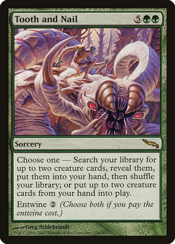 Tooth and Nail 134, carta de Magic: The Gathering de Mirrodin