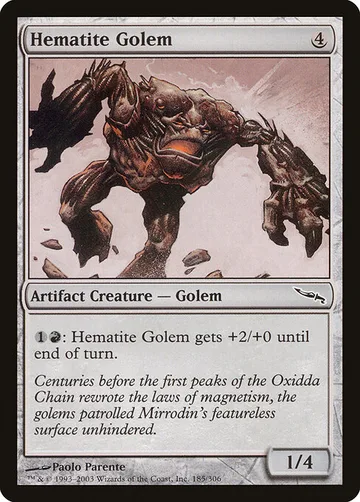 Hematite Golem 185, carta de Magic: The Gathering de Mirrodin