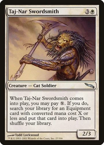 Taj-Nar Swordsmith 27, carta de Magic: The Gathering de Mirrodin