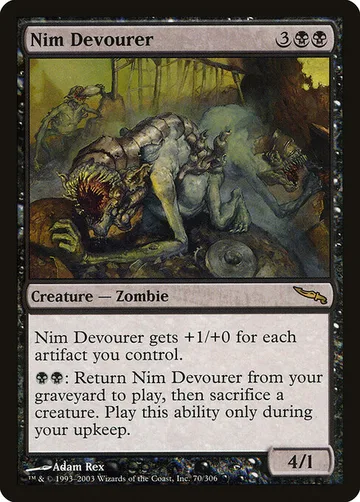 Nim Devourer 70, carta de Magic: The Gathering de Mirrodin