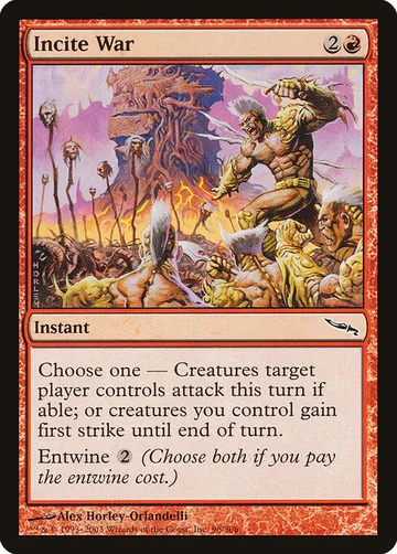 Incite War 96, carta de Magic: The Gathering de Mirrodin