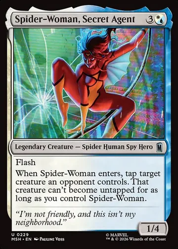 Spider-Woman, Secret Agent 229, carta de Magic: The Gathering de Marvel Super Heroes
