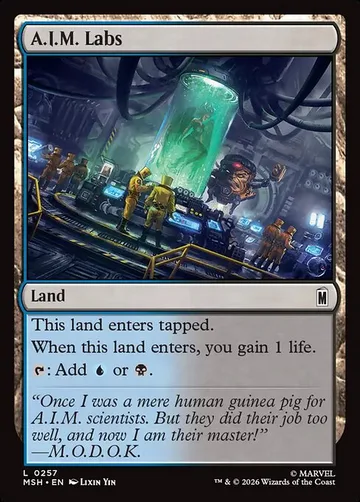 A.I.M. Labs 257, carta de Magic: The Gathering de Marvel Super Heroes