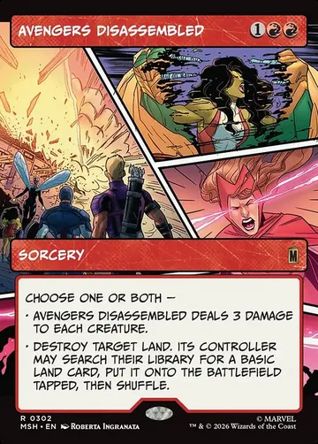 Avengers Disassembled 302, carta de Magic: The Gathering de Marvel Super Heroes