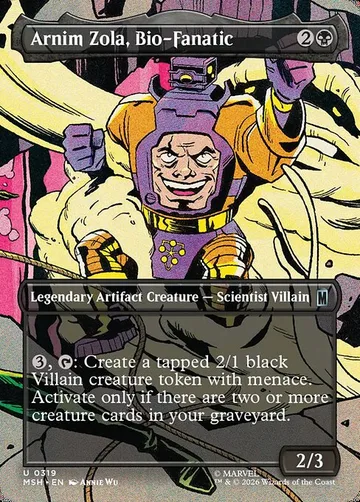 Arnim Zola, Bio-Fanatic 319, carta de Magic: The Gathering de Marvel Super Heroes