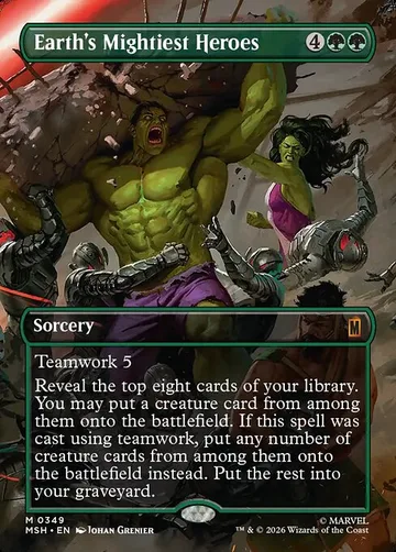 Earth's Mightiest Heroes 349, carta de Magic: The Gathering de Marvel Super Heroes