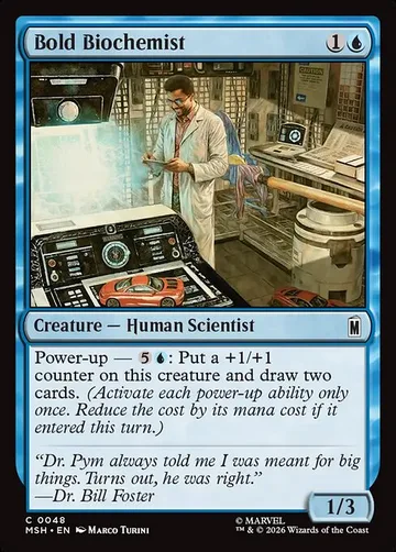 Bold Biochemist 48, carta de Magic: The Gathering de Marvel Super Heroes