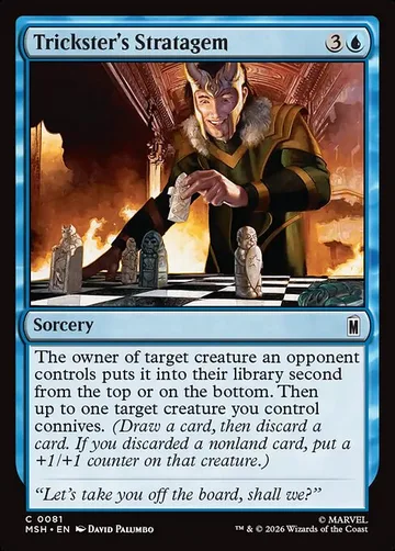 Trickster's Stratagem 81, carta de Magic: The Gathering de Marvel Super Heroes