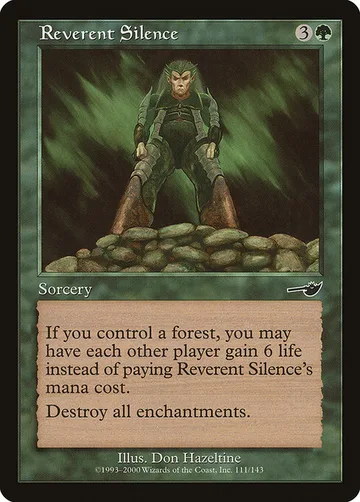 Reverent Silence 111, carta de Magic: The Gathering de Nemesis