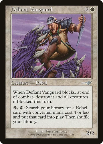Defiant Vanguard 7, carta de Magic: The Gathering de Nemesis