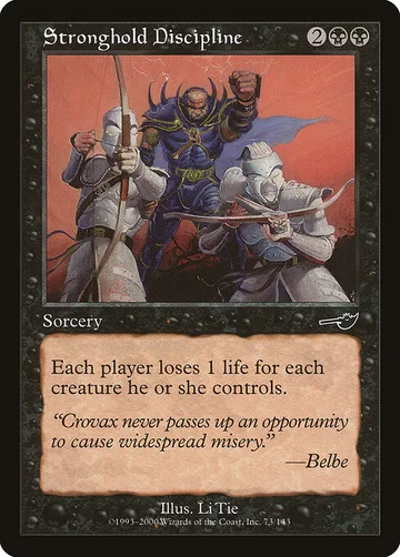 Stronghold Discipline 73, carta de Magic: The Gathering de Nemesis