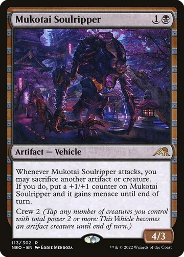 Mukotai Soulripper 113, carta de Magic: The Gathering de Kamigawa: Neon Dynasty
