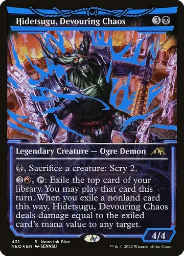 Hidetsugu, Devouring Chaos 431, carta de Magic: The Gathering de Kamigawa: Neon Dynasty