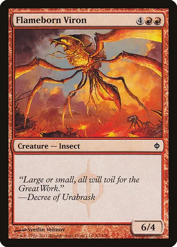 Flameborn Viron 83, carta de Magic: The Gathering de New Phyrexia