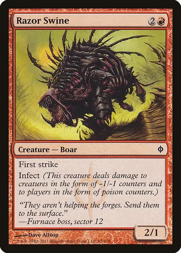 Razor Swine 92, carta de Magic: The Gathering de New Phyrexia