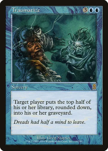 Traumatize 110, carta de Magic: The Gathering de Odyssey