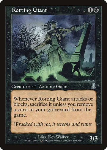 Rotting Giant 158, carta de Magic: The Gathering de Odyssey