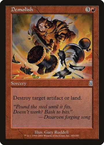 Demolish 183, carta de Magic: The Gathering de Odyssey