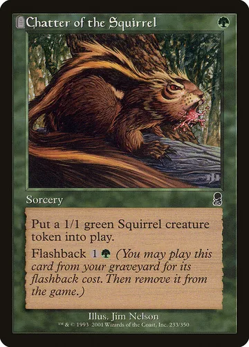 Chatter of the Squirrel 233, carta de Magic: The Gathering de Odyssey