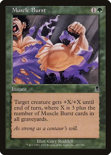Muscle Burst 252, carta de Magic: The Gathering de Odyssey