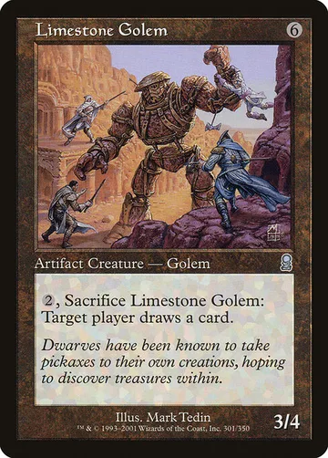 Limestone Golem 301, carta de Magic: The Gathering de Odyssey