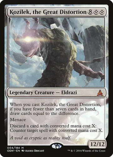Kozilek, the Great Distortion 4, carta de Magic: The Gathering de Oath of the Gatewatch
