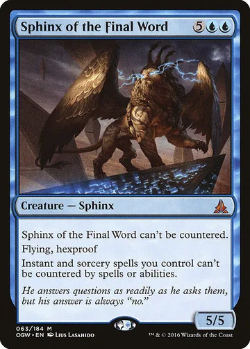 Sphinx of the Final Word 63
